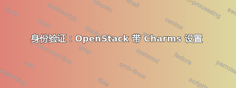 身份验证：OpenStack 带 Charms 设置