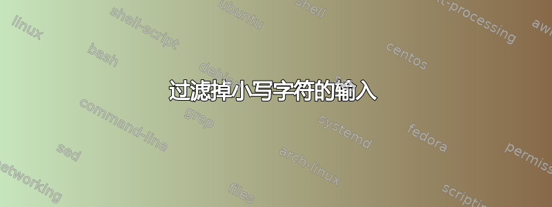 过滤掉小写字符的输入