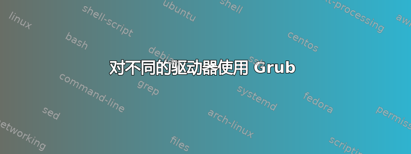 对不同的驱动器使用 Grub