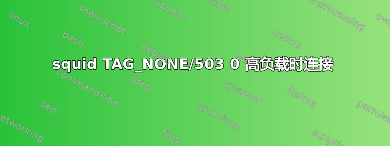 squid TAG_NONE/503 0 高负载时连接