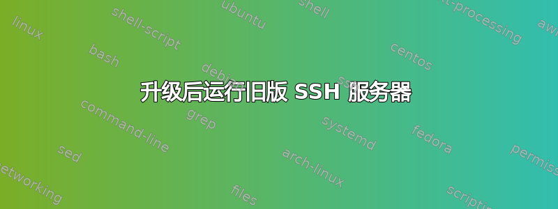 升级后运行旧版 SSH 服务器