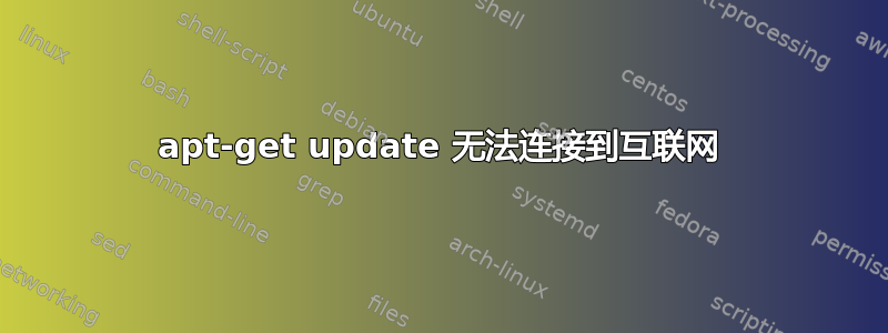 apt-get update 无法连接到互联网