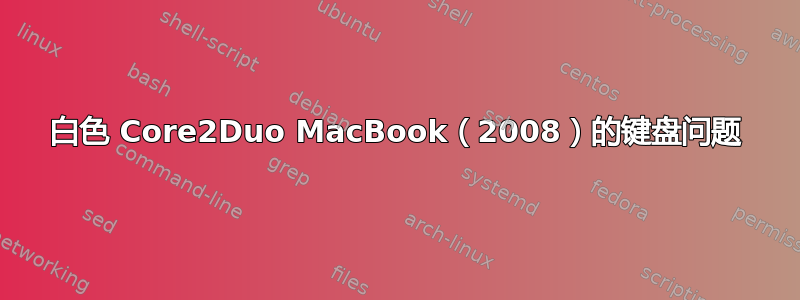 白色 Core2Duo MacBook（2008）的键盘问题