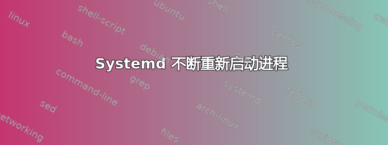 Systemd 不断重新启动进程