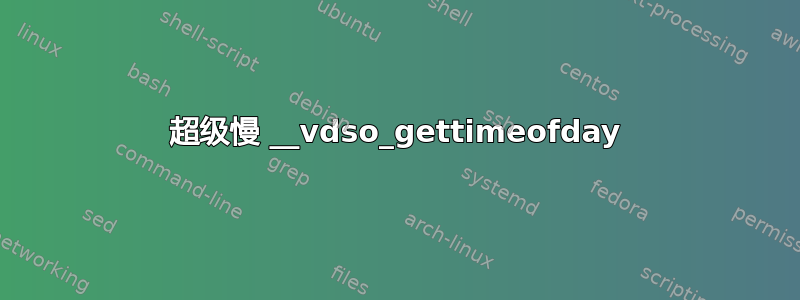 超级慢 __vdso_gettimeofday