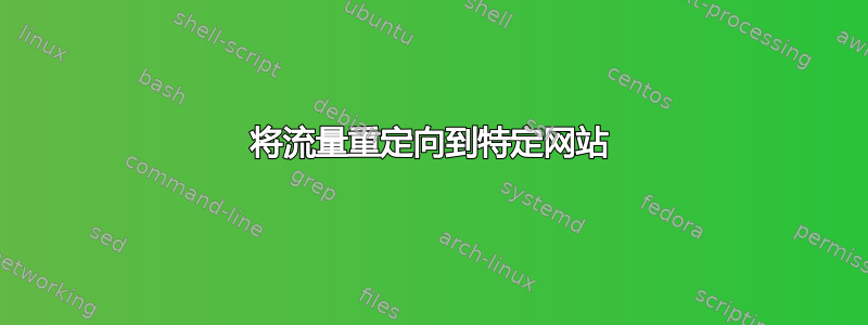 将流量重定向到特定网站