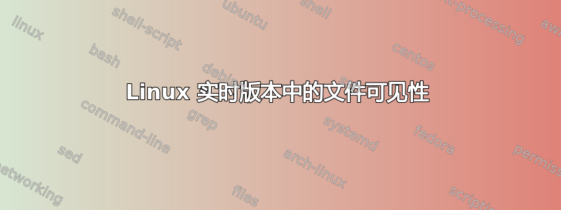 Linux 实时版本中的文件可见性