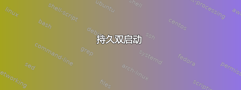 持久双启动