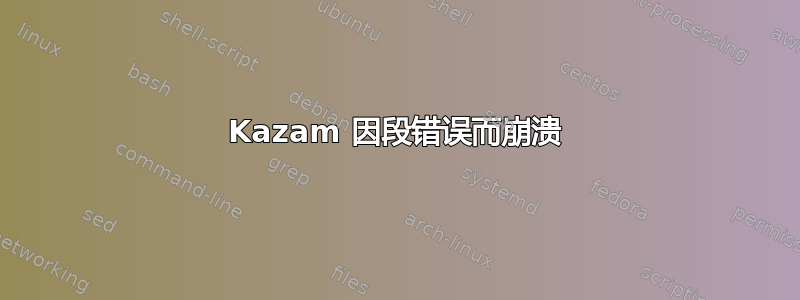 Kazam 因段错误而崩溃