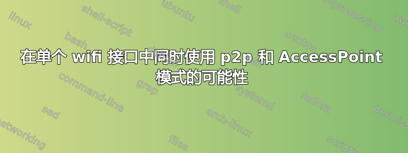 在单个 wifi 接口中同时使用 p2p 和 AccessPoint 模式的可能性