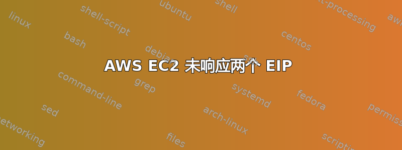 AWS EC2 未响应两个 EIP