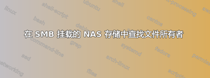 在 SMB 挂载的 NAS 存储中查找文件所有者