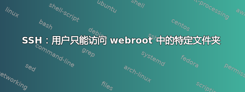 SSH：用户只能访问 webroot 中的特定文件夹