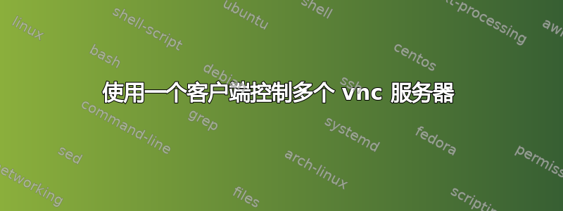 使用一个客户端控制多个 vnc 服务器