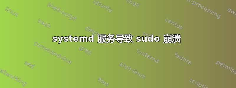 systemd 服务导致 sudo 崩溃