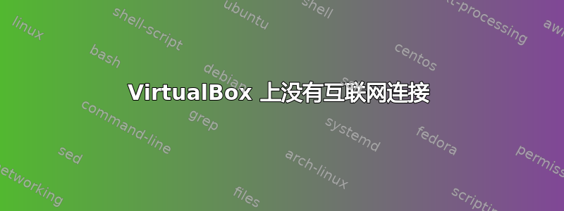 VirtualBox 上没有互联网连接