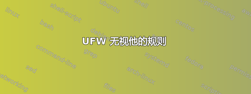 UFW 无视他的规则