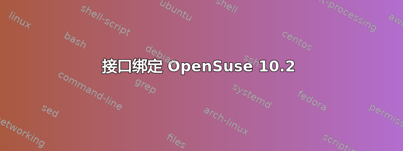 接口绑定 OpenSuse 10.2