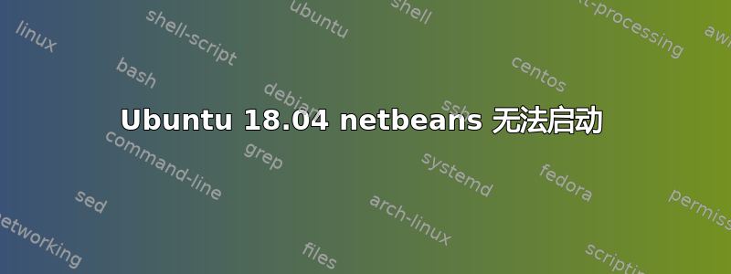 Ubuntu 18.04 netbeans 无法启动