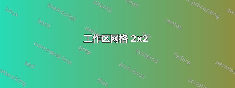 工作区网格 2x2