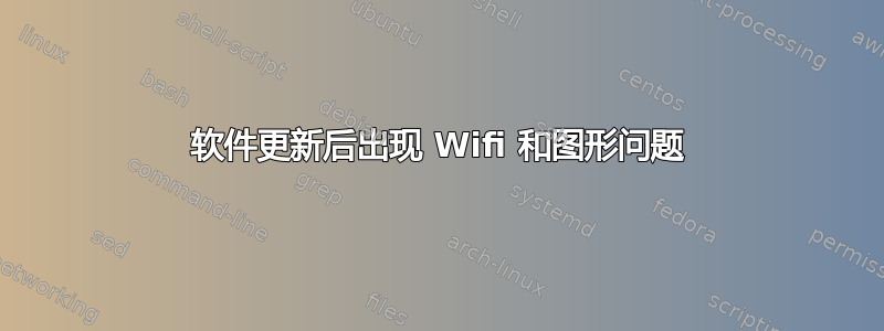 软件更新后出现 Wifi 和图形问题