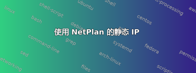 使用 NetPlan 的静态 IP