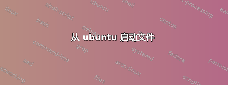 从 ubuntu 启动文件