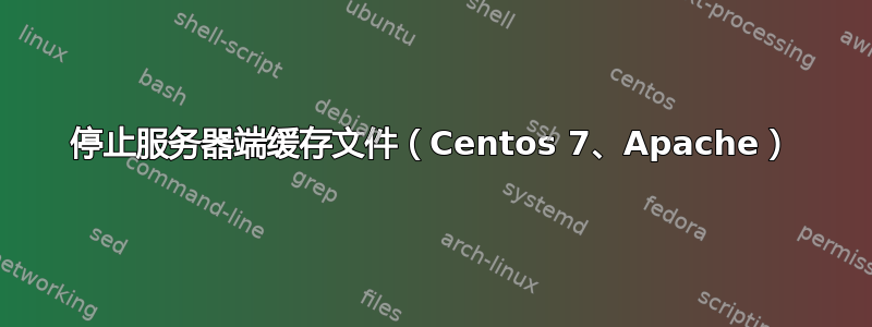 停止服务器端缓存文件（Centos 7、Apache）