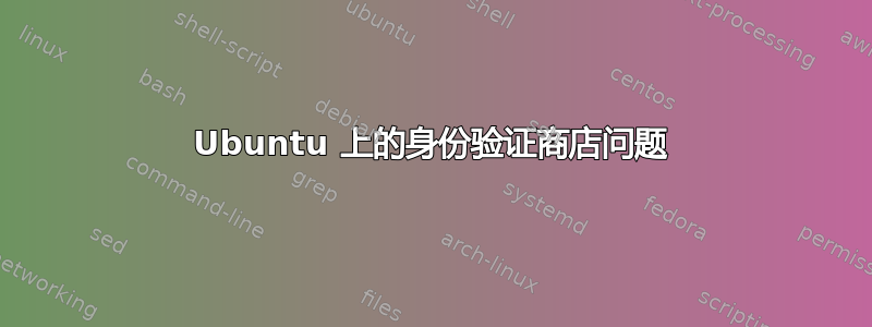 Ubuntu 上的身份验证商店问题