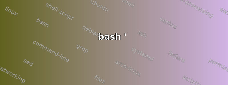 bash '