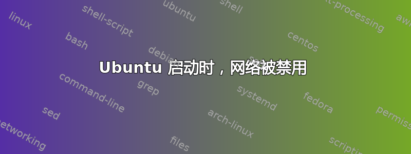 Ubuntu 启动时，网络被禁用