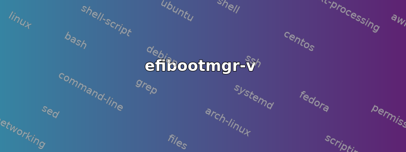 efibootmgr-v