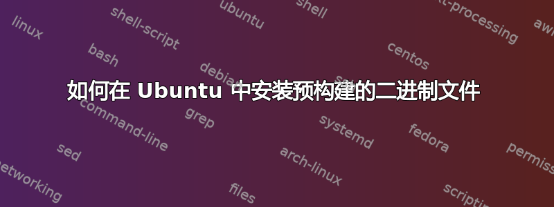 如何在 Ubuntu 中安装预构建的二进制文件