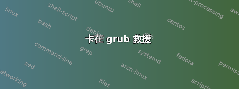 卡在 grub 救援