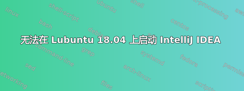 无法在 Lubuntu 18.04 上启动 IntelliJ IDEA