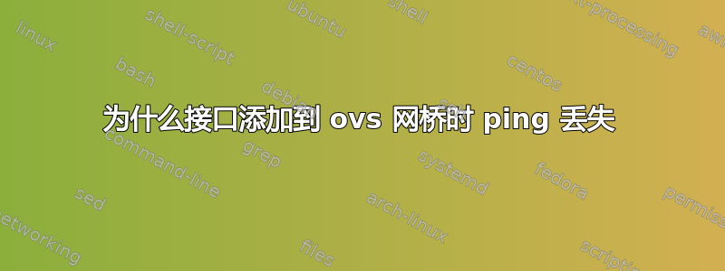 为什么接口添加到 ovs 网桥时 ping 丢失