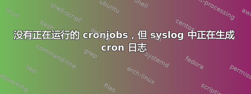 没有正在运行的 cronjobs，但 syslog 中正在生成 cron 日志