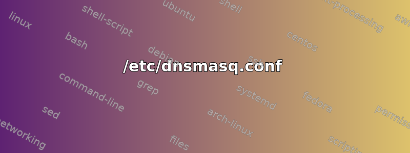 /etc/dnsmasq.conf