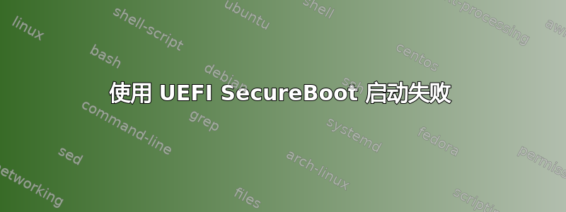 使用 UEFI SecureBoot 启动失败