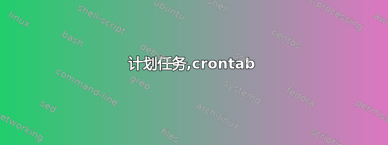 计划任务,crontab