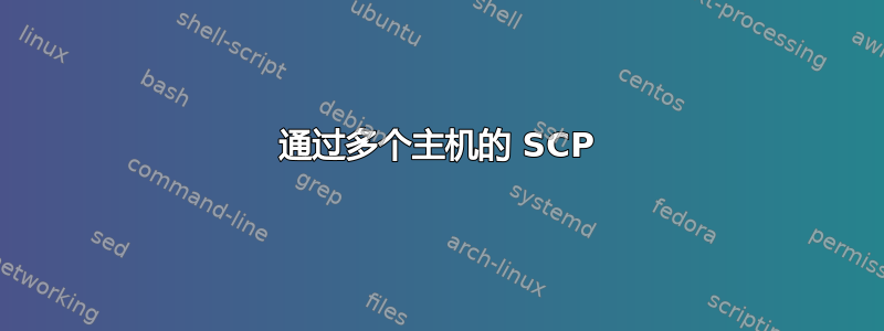 通过多个主机的 SCP