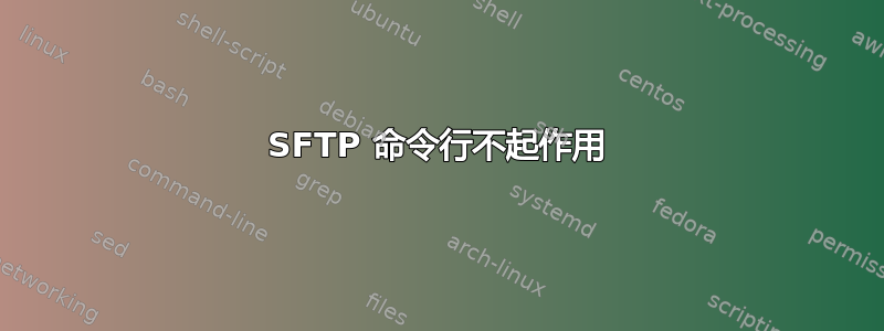 SFTP 命令行不起作用