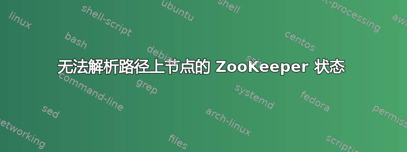 无法解析路径上节点的 ZooKeeper 状态