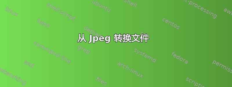 从 Jpeg 转换文件 