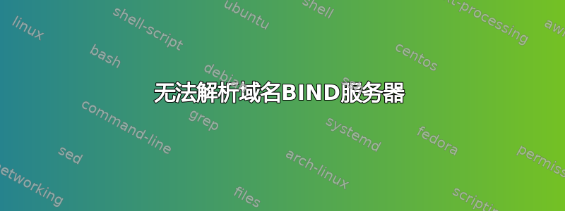 无法解析域名BIND服务器