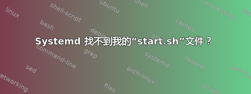 Systemd 找不到我的“start.sh”文件？