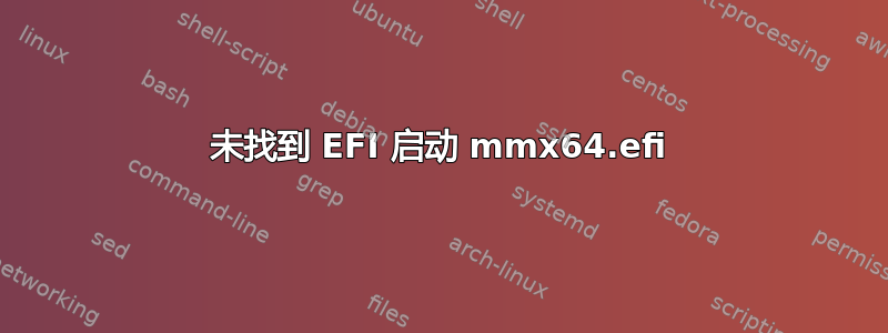 未找到 EFI 启动 mmx64.efi