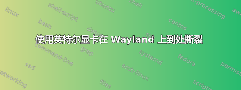 使用英特尔显卡在 Wayland 上到处撕裂