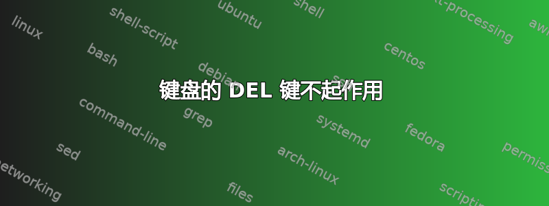 键盘的 DEL 键不起作用