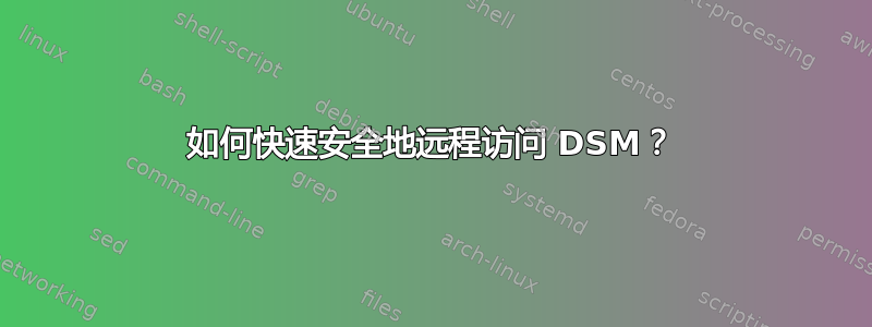 如何快速安全地远程访问 DSM？